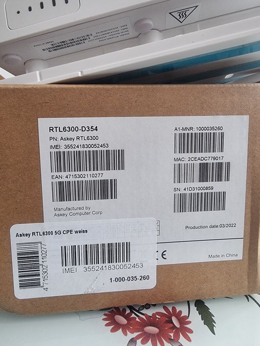 Външен 5G Рутер Askey RTL6300 CPE (IP67 Солиден)