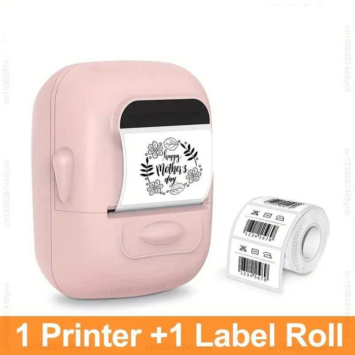 Принтер за етикети Преносим Термопринтер за стикери - 3 цвята