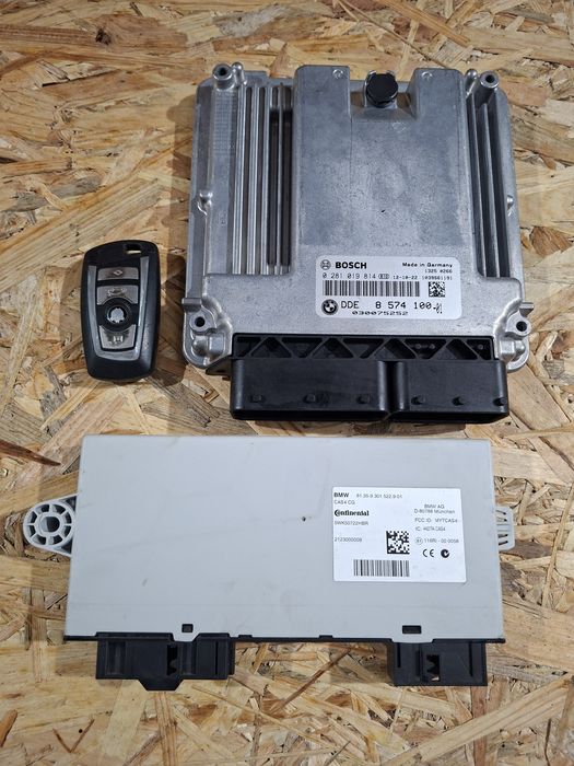 Kit Pornire Complet BMW F10 F11 F25 X3 3.0d N57 - DDE ECU Bosch 8574100 + Modul CAS4 Continental + Cheie Smart