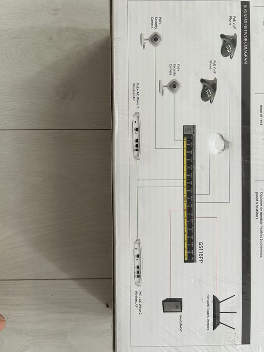 Switch NetGear ProSAFE GS116LP 16-port nou