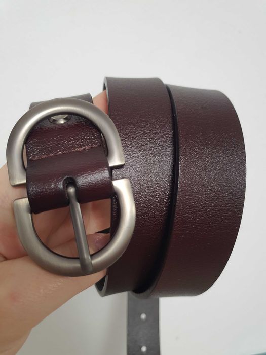 Curea unisex piele maro cafeniu noua