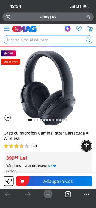 Vand casti gaming razer barracuda x