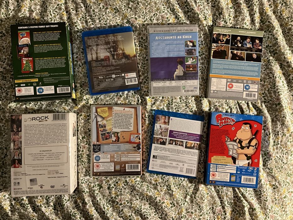 Сериали и филми на DVD и Blu Ray