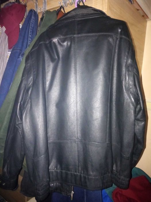 Geacă din piele CANDA-C&A,Neagră,De iarnă.XXL