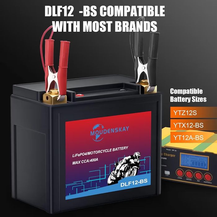 Lithium Battery 12V Lithium with BMS 400CCA YTX12-BS 6AH LiFePO4