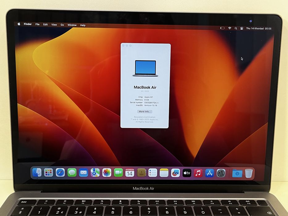 Macbook Air M1 256GB 94% Бат Перфектен