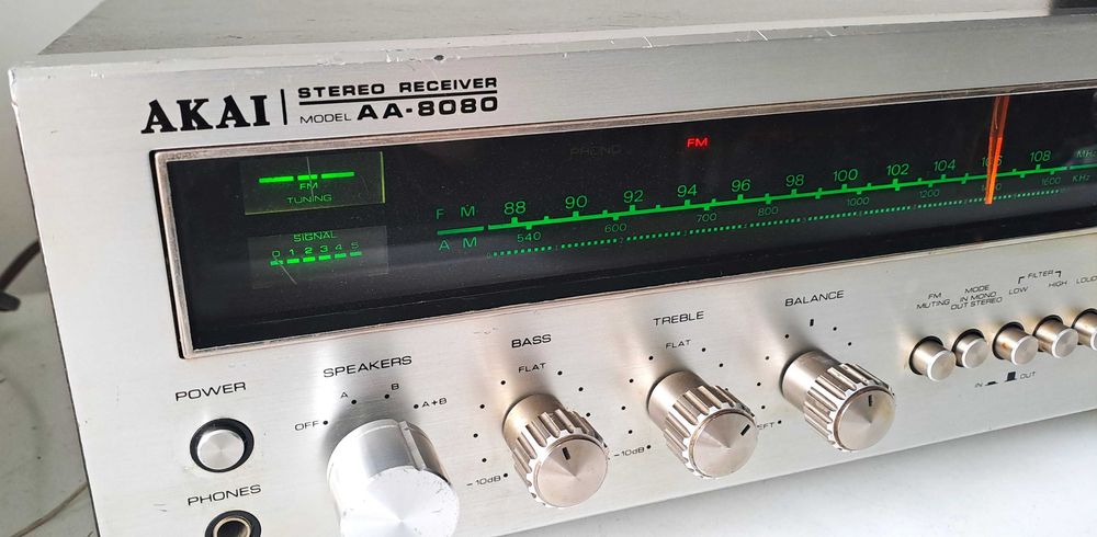 AKAI AA 8080 amplituner cu scala ace analog vintage amplificator TOP