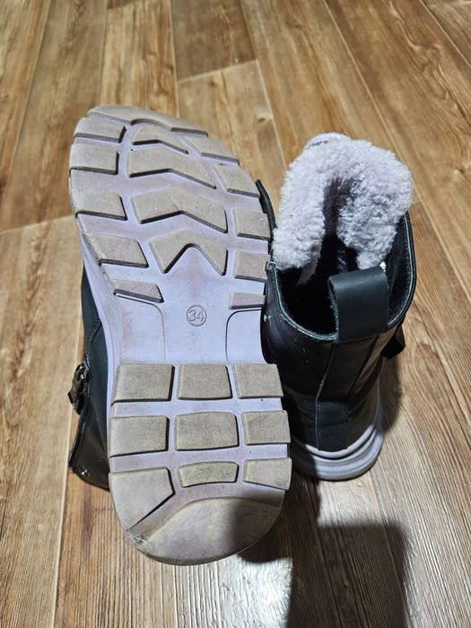 Зимние ботинки для девочки р.34    зимняя обувь