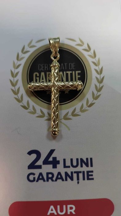 (AG 35) Medalion "cruce" aur 14K B.33388 / 856 lei