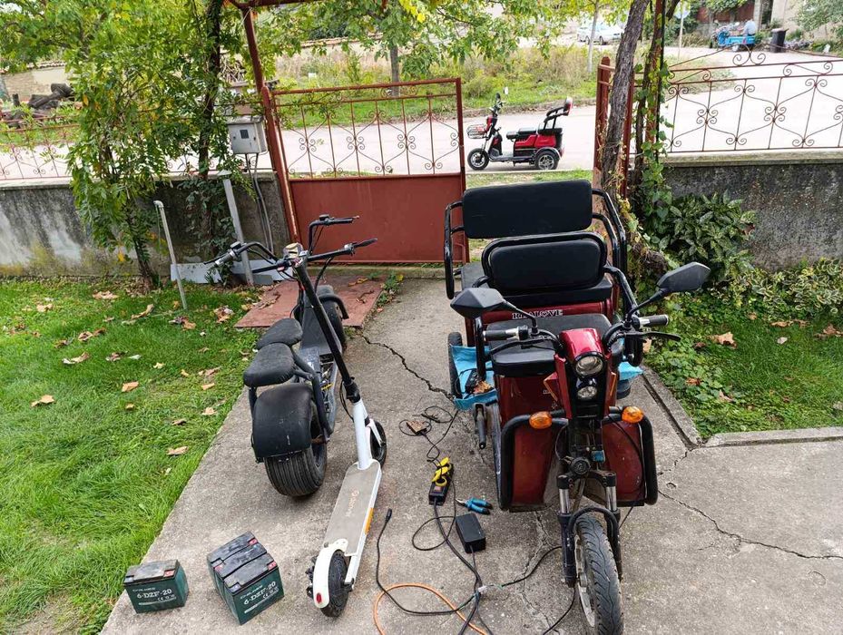 Ремонт на електрически скутери, триколки , инвалидни колички и др.