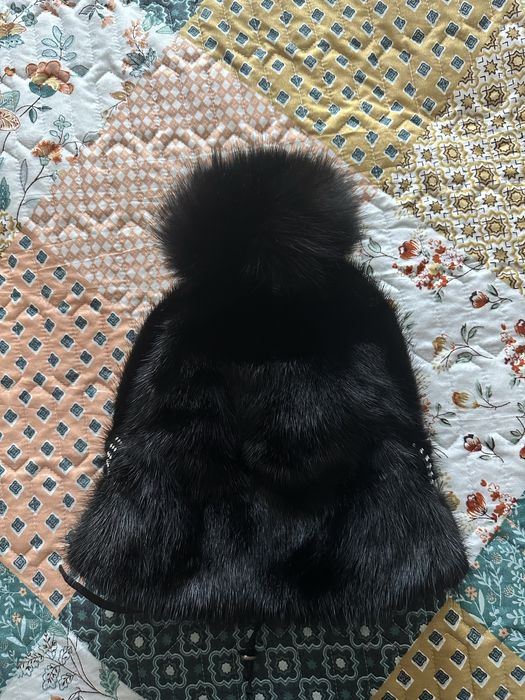Норковая шапка модная