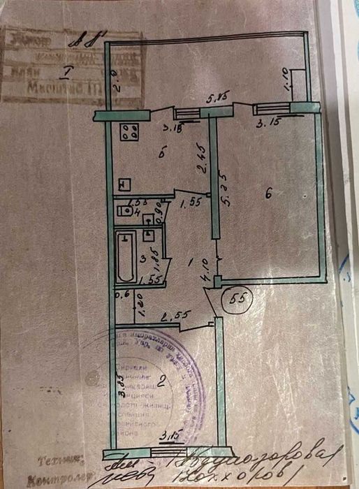 Продаю 62 кв.м в Куйлюк массив-7, под офис/проживание, метро 400 метр