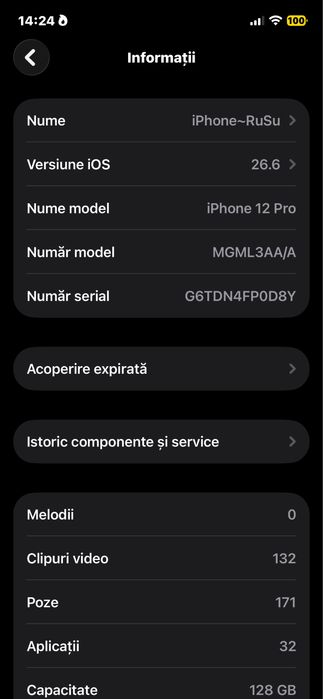 Vând Iphone 12 pro