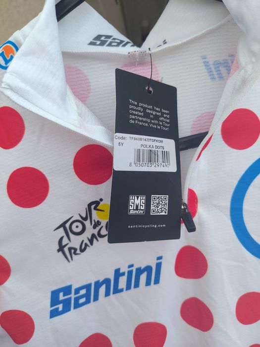 Детска тениска за колоездене SantininTour de France
