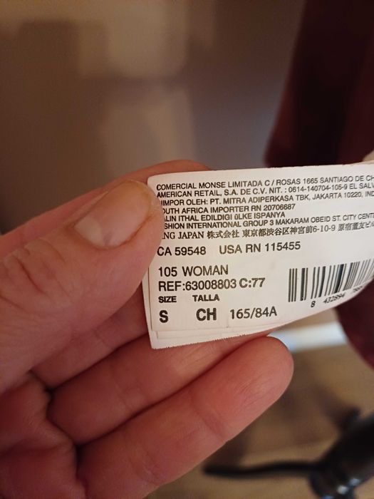 Jaketa piele intoarsa Mango