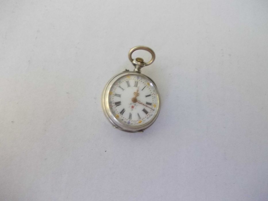 Ceas vechi de buzunar defect din argint H