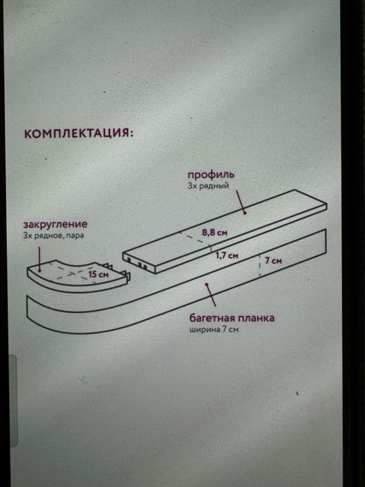 Карниз 2 метра новый