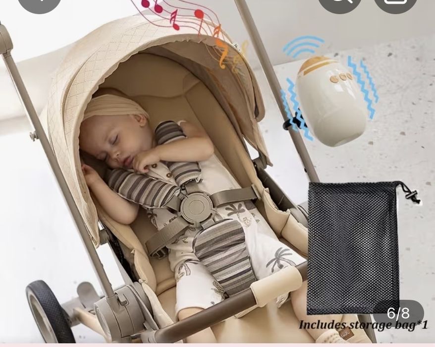 Бебешка люлка с успокояващи звуци