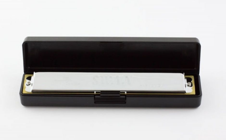 Muzicuta profesionala metalica în cutie Harmonica 24/28 note QI MEI