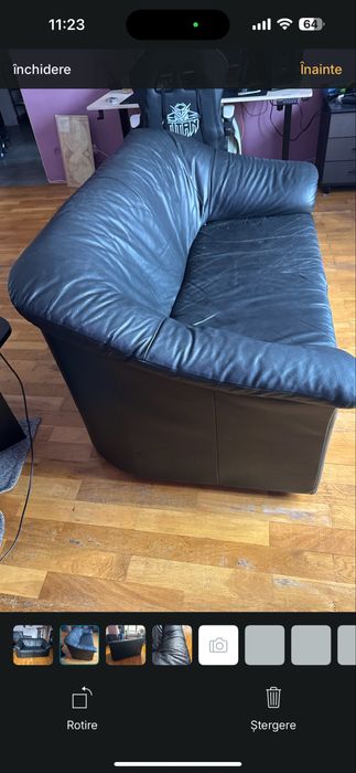 Canapea de piele natirala