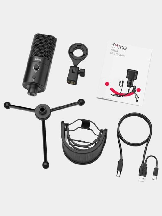 Микрофон Fifine K683A с USB-A и USB-C