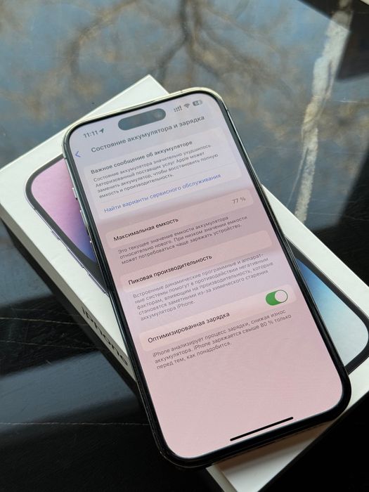 iPhone 14 Pro 256 gb, Deep Purple 77%