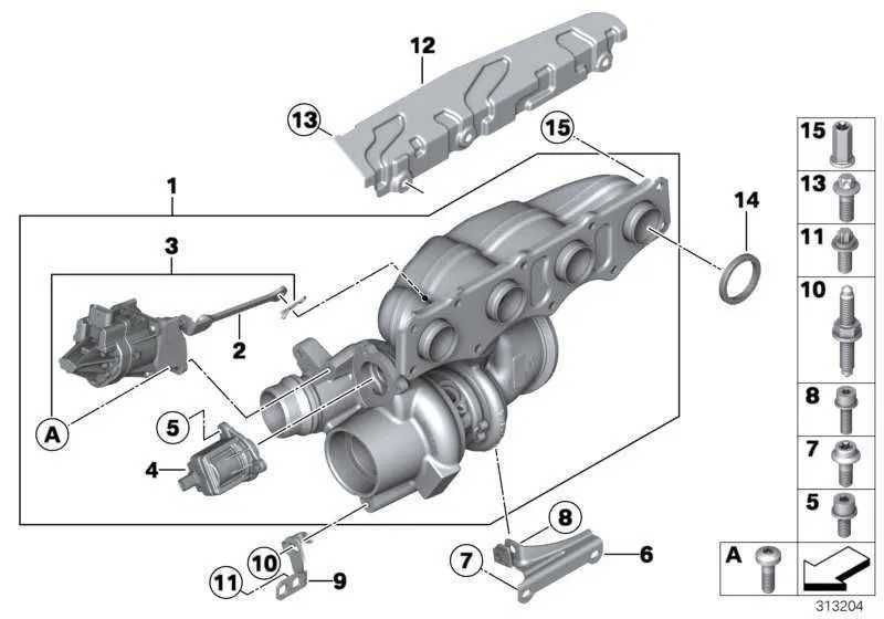 BMW - Actuator Original. Cod: 11 65 7 638 783 - motor benzina.