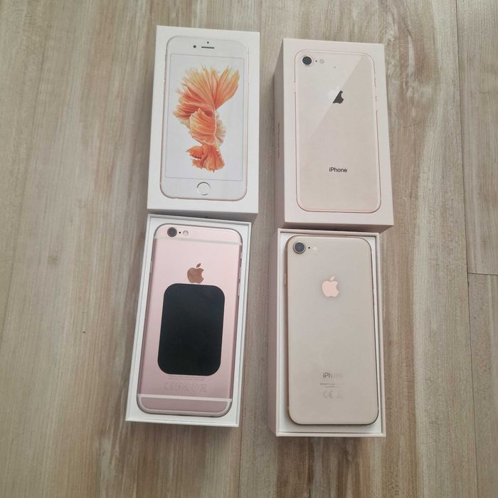 iPhone 8 + iPhone 6s IMPECABILE, primul proprietar, cutie originală,