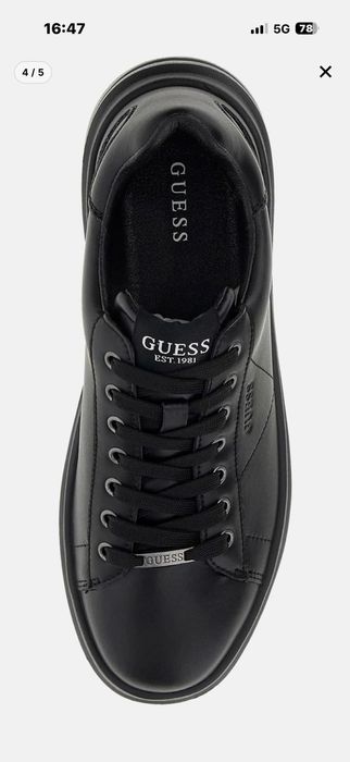 Официални обувки Guess чисто черни