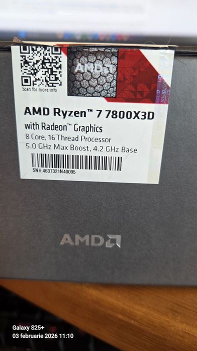 AMD Ryzen 7800x3d BOX