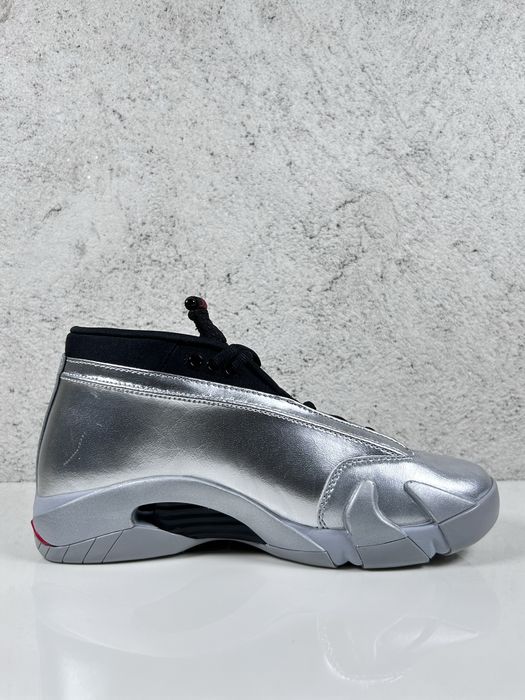 Air Jordan 14 Retro Low Metalic Silver