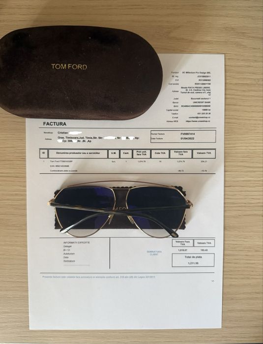 Tom Ford- ochelari de soare