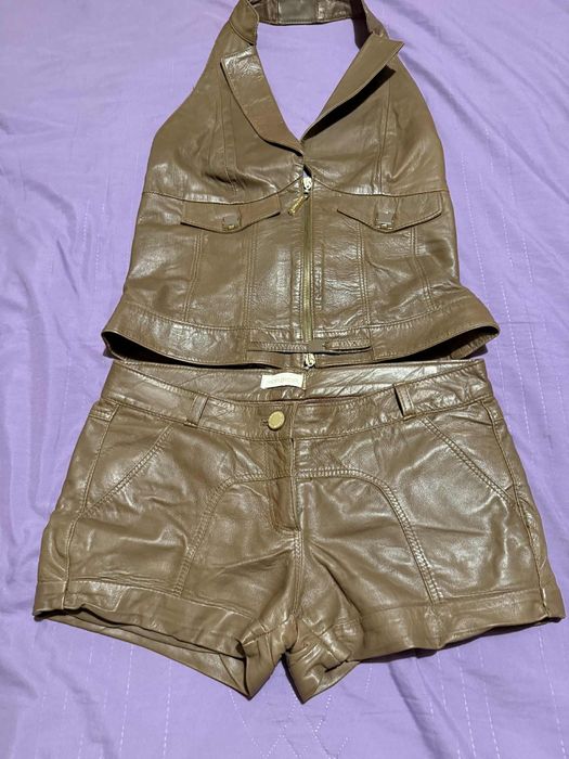 Дамски комплект естествена кожа