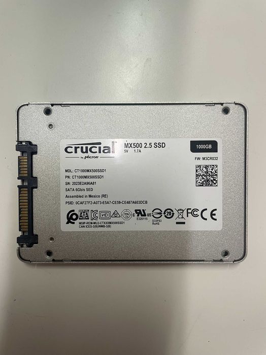 SSD SATA 2.5` 1 Tb Crucial MX, garantie 6 luni