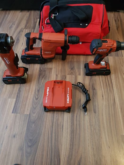 Hilti nuron,set trei piese,flex,rotopercutor și filetantă.