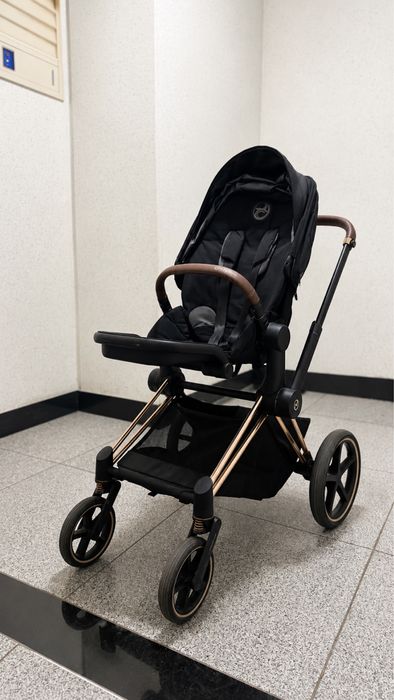 Коляска Cybex Priam Platinum (Люлька + прогулочный блок)