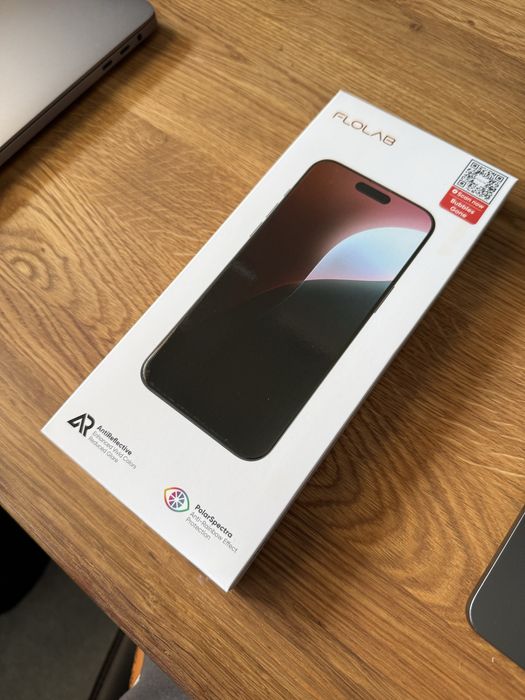 Folie de sticla temperata FLOLAB NanoArmour - iPhone 16 Pro, noua, sigilata, oleofoba, PolarSpectra, kit montare perfecta