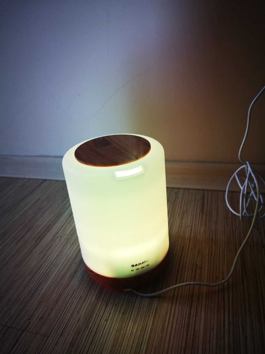 Арома дифузер с таймер, лампа със 7 сменящи се светлини