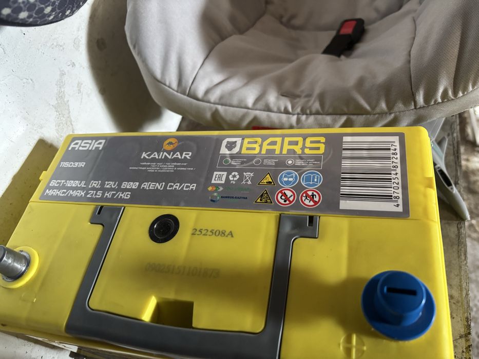 аккумулятор барс 100/12/800