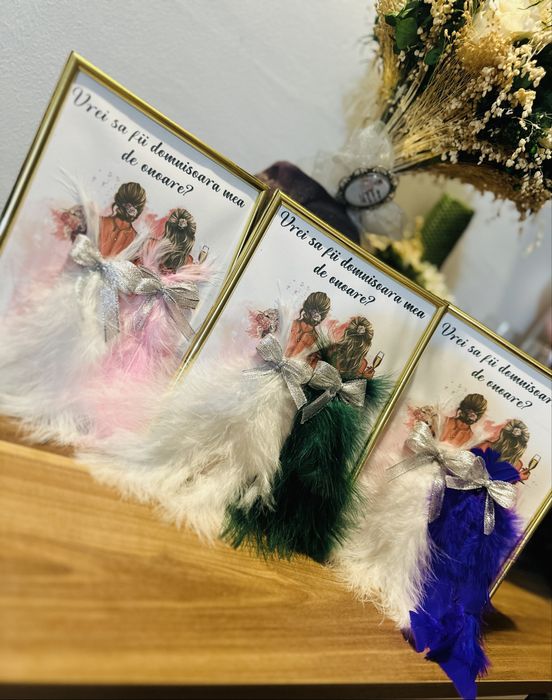 Tablouri 3D personalizate cu mesaje pentru domnisoarele de onoare