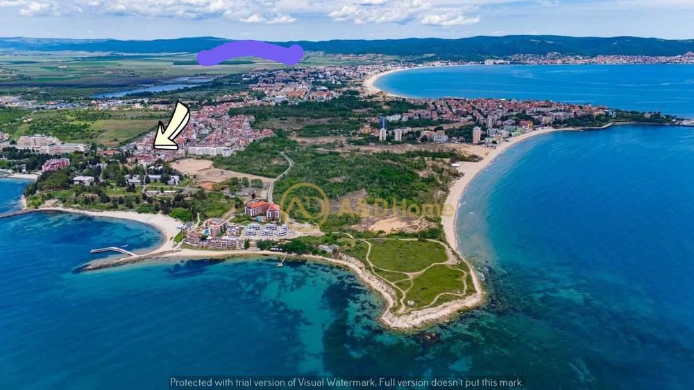 Южен двустаен апартамент на Акротирия, до плажовете НСА и РИЧ!