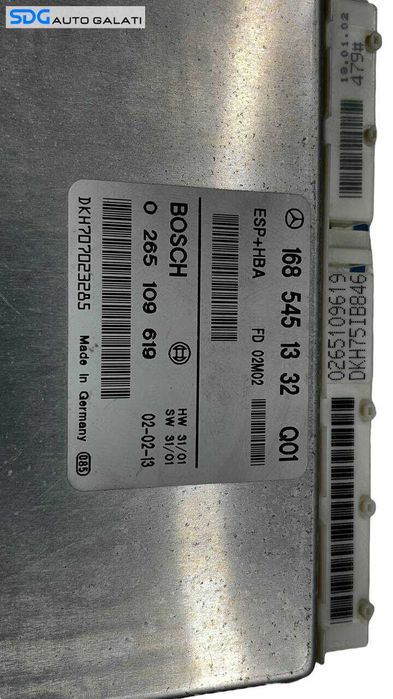 ECU Calculator ESP HBA Mercedes Clasa A Class W168 1998 - 2004 Cod 1685451332 [L6019]