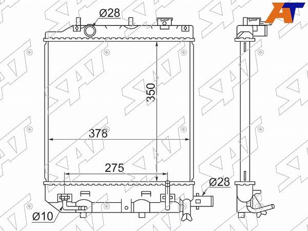 Радиатор Mazda Demio