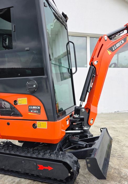 Miniexcavator Lubeck W 169 L motor 3 cilindri~NOU~Plata în rate/Leasing, Garantie 2 ani