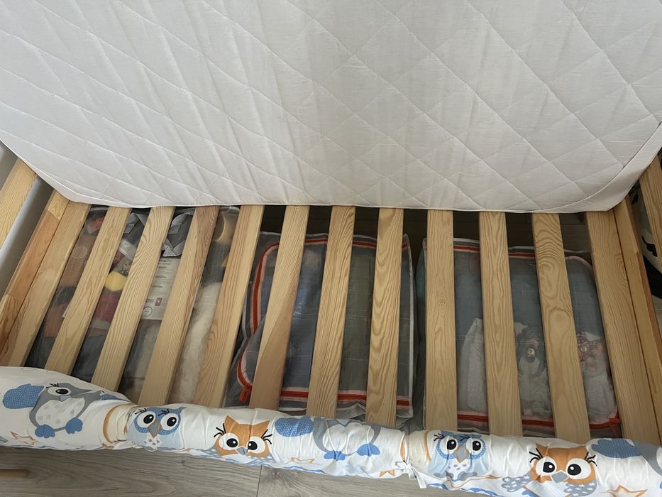 Pat copii casuta Montessori 165x90 cm