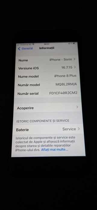 Vand schimb Iphone  8 plus black