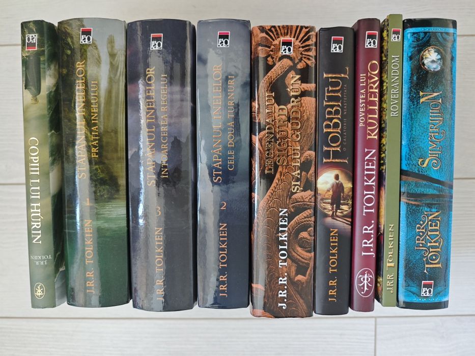 Set Tolkien, Editura Rao, 10 vol, Cartonat, stare buna
