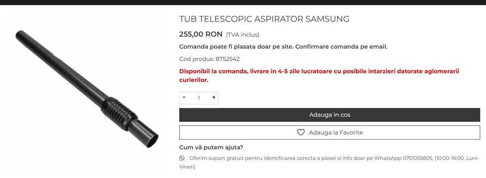 Accesorii originale aspirator Samsung SC44E0 second