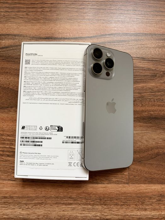 Iphone 16 Pro Max,Natural Titanium,256 GB,ca nou,10/10