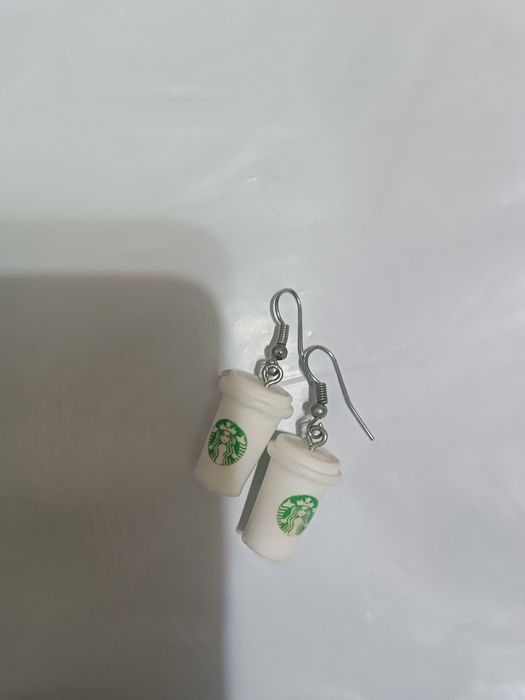 Сережки Старбакс стаканчики